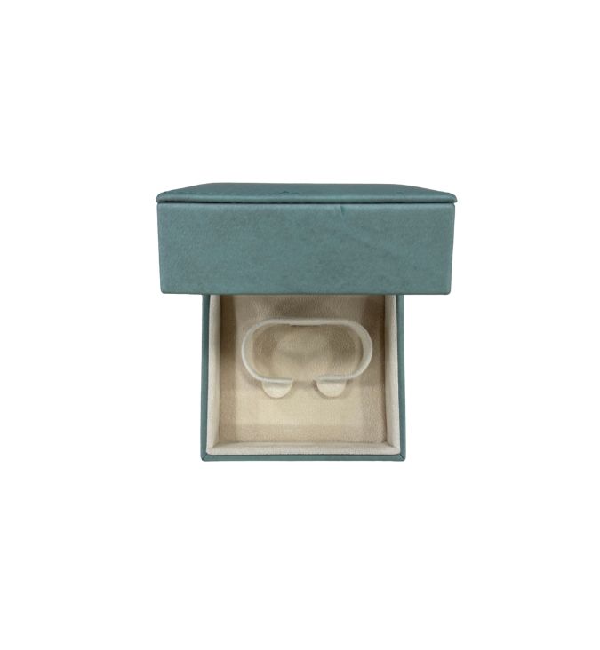 SeeBox bracelet box open showing drawstring closure