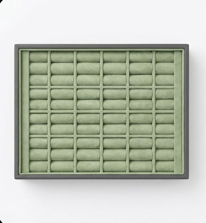 SeeBox 30-slot ring display tray, empty